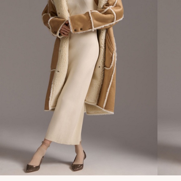 Pilcro Tan Sherpa Coat - Picture 8 of 14